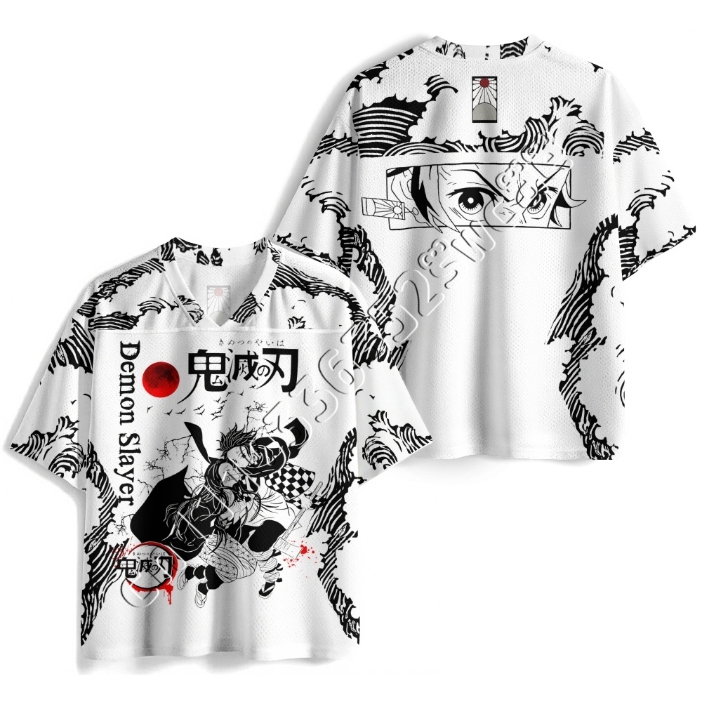 Summer Clothing Affordable - New Anime Demon Slayer Graphic Jersey