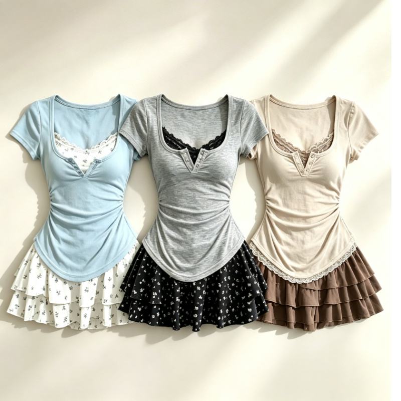 Summer Alt Clothing - Lolita Style Japanese Sweet 2 Piece