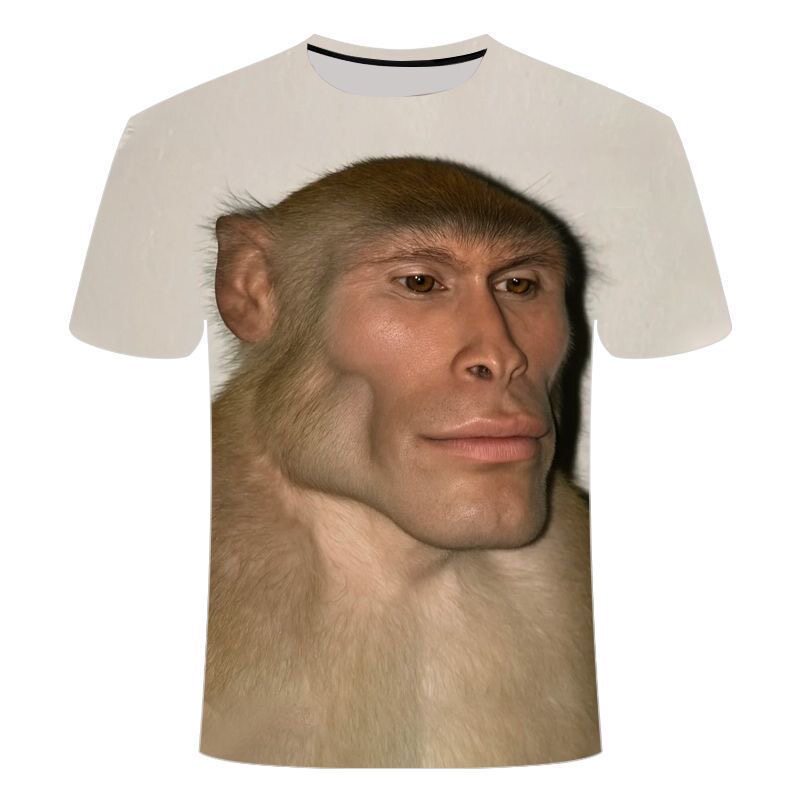 Summer Clothing Teens - Funny Meme Monkey 3D Printed T