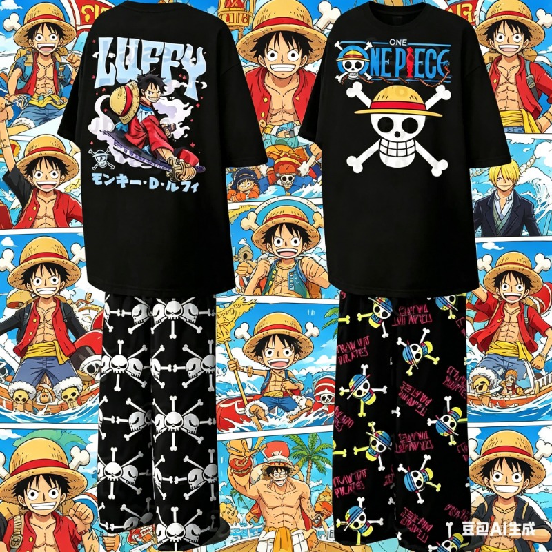 Summer 2026 Kids Clothing - 2026 New Anime One Piece Summer