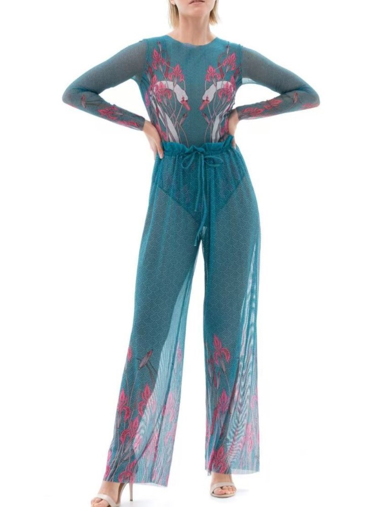 Swim Cover Up Mesh - 2 Piece Sets Mesh Swimwear And