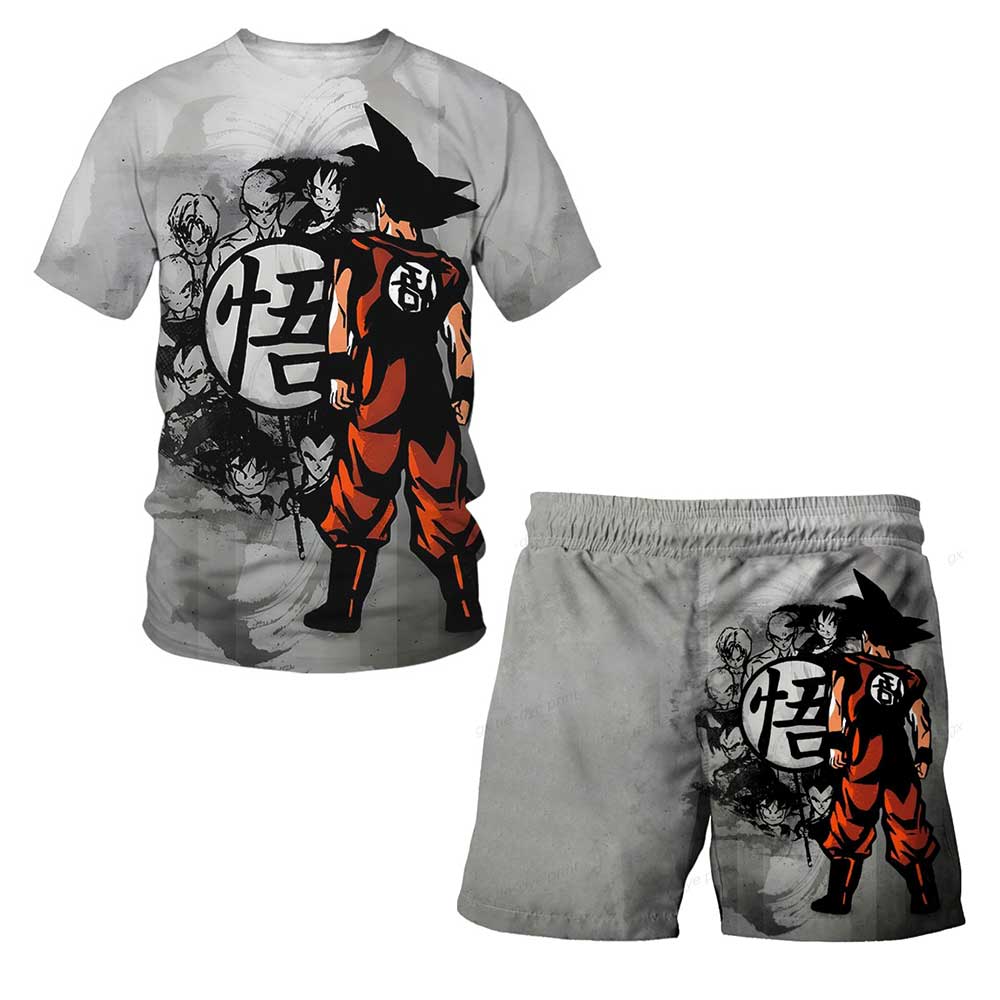 Summer 2026 Kids Clothing - 2026 Summer Dragon Ball Goku Ink