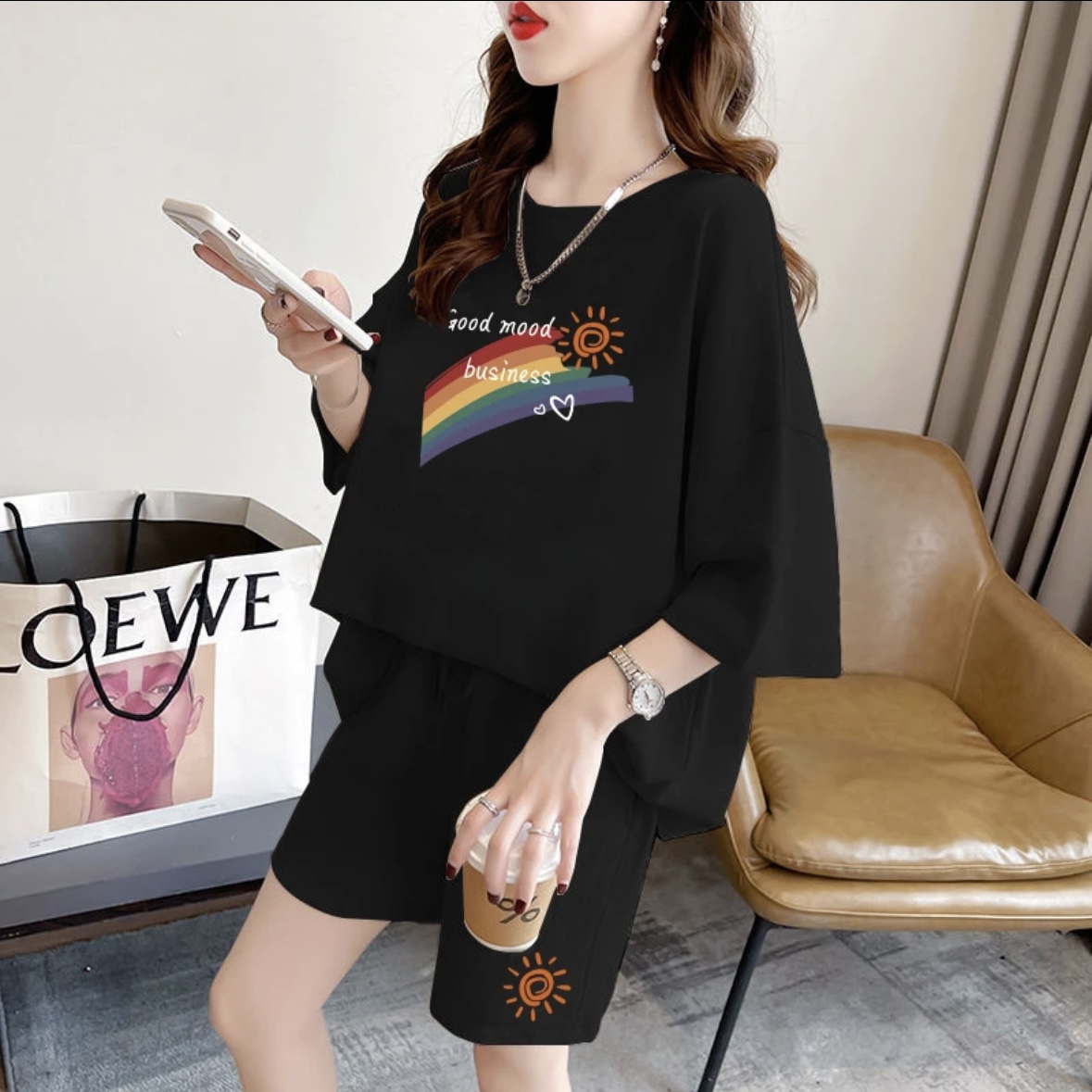 Summer Clothing For A Beach - Fashion women's summer shorts set, sportswear,