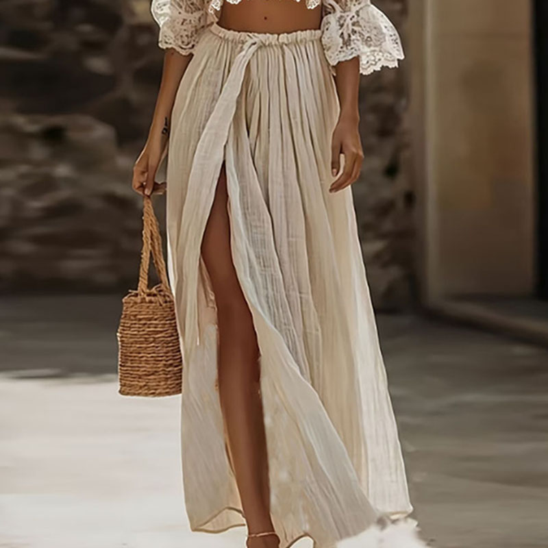 Womens Bohemian Lace Two Piece - Summer Vacation Clothing Women review and price