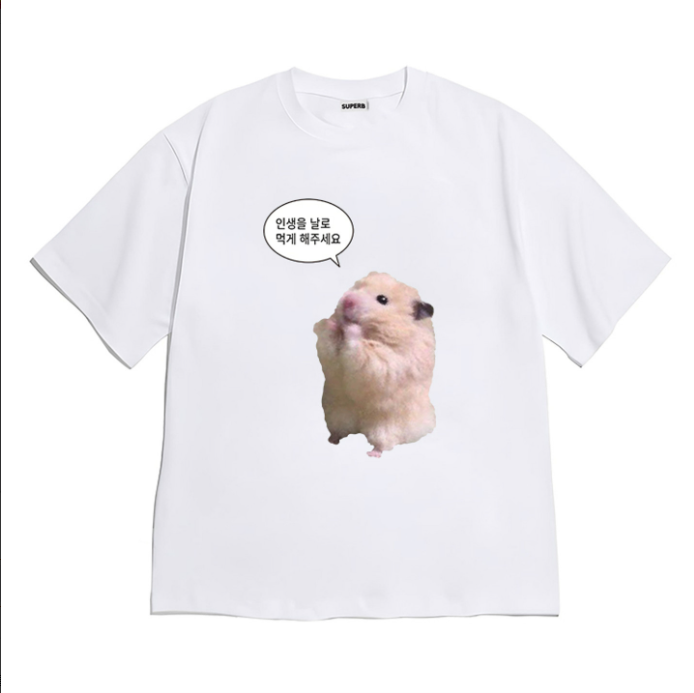 Funny Hamster Meme Graphic T-S - Summer Clothing Teens review and price