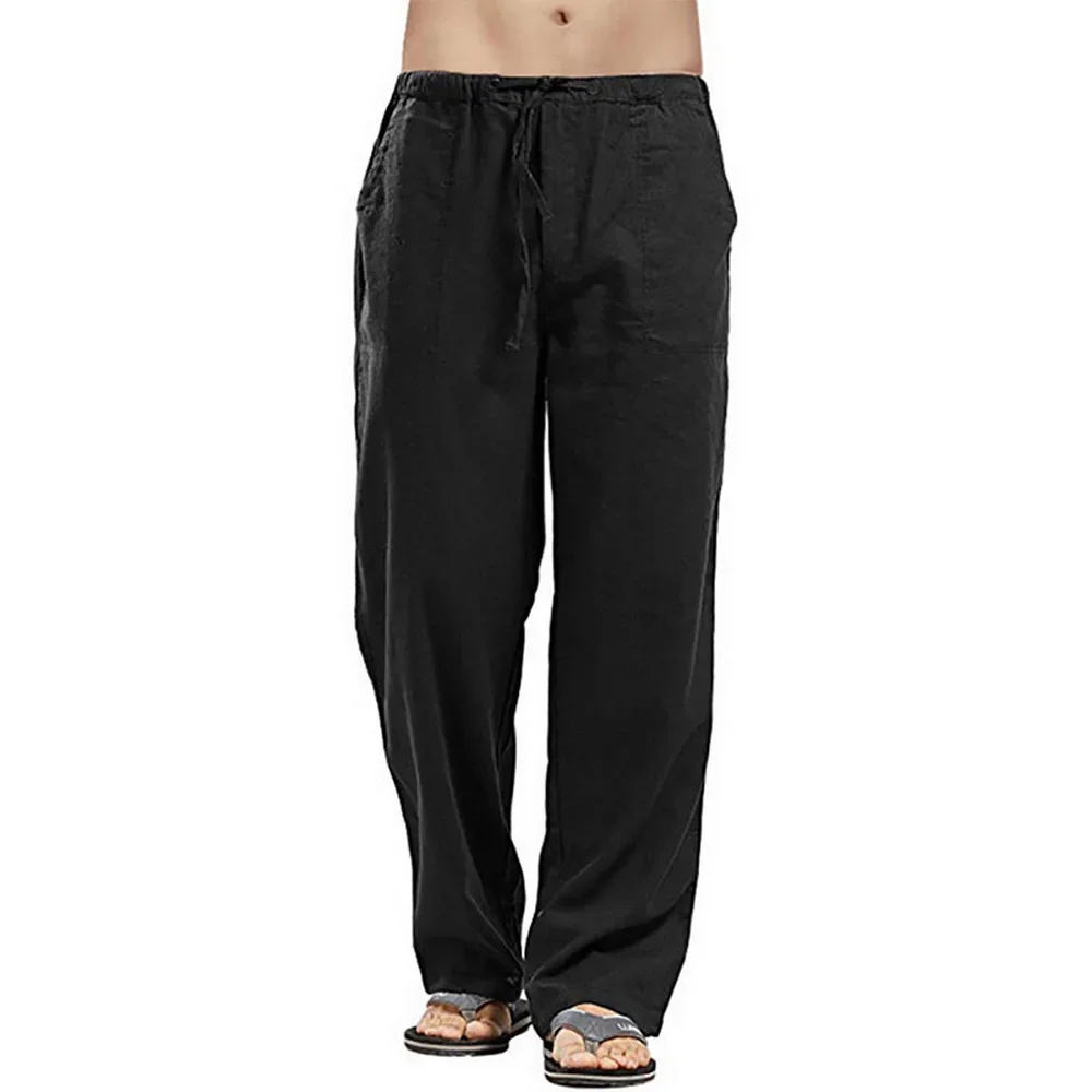 Men's Casual Pants Cotton Line - Summer Clothing Men Linen review and price