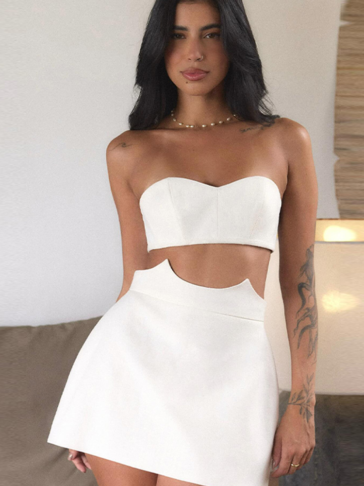Women's Sexy Strapless Cut Out - Summer Vacation Clothing Women review and price