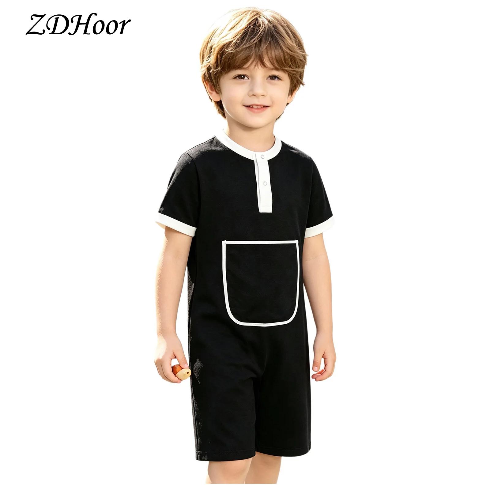 Kids Boys Girls Press Buttons  - Summer Clothing Kids Boys review and price