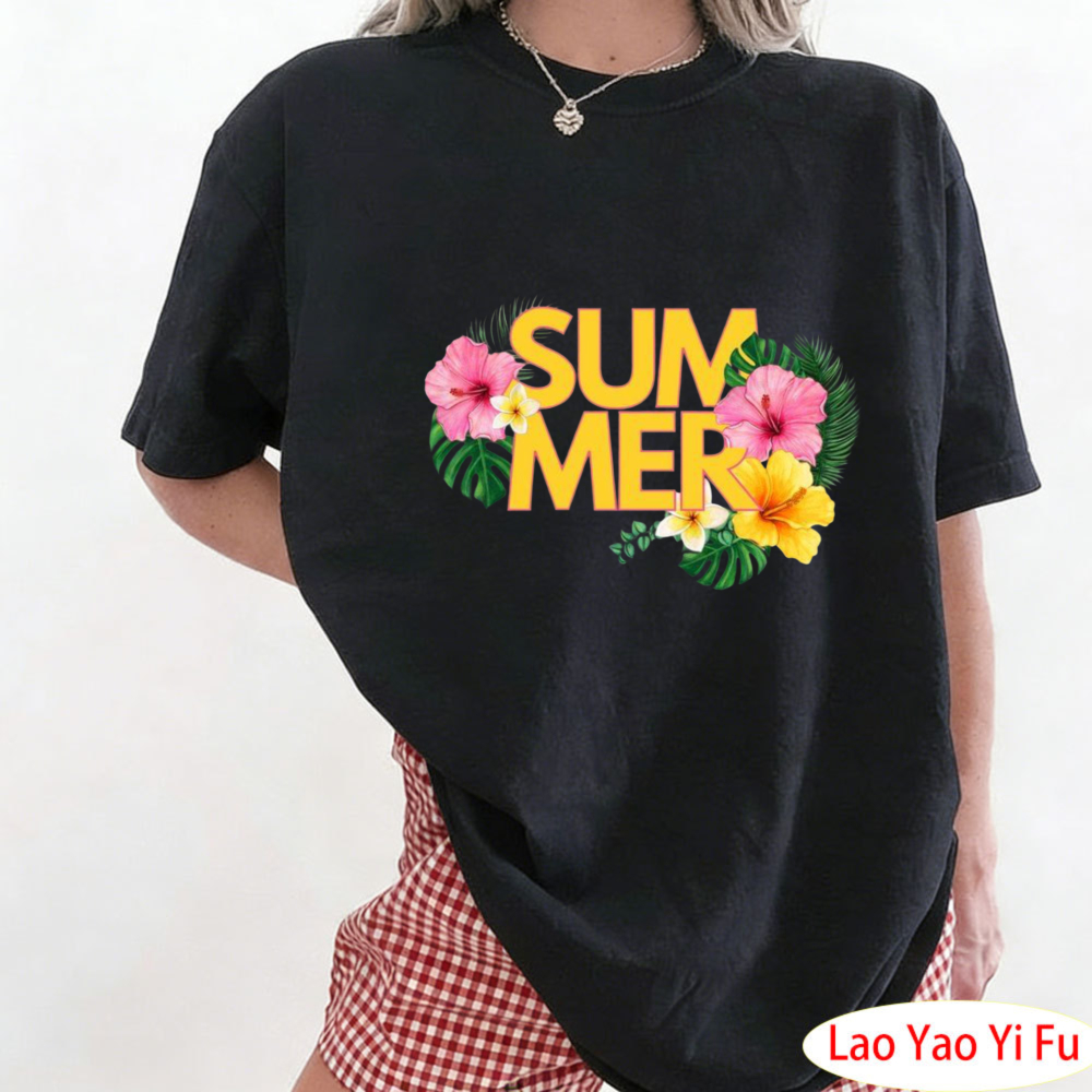 Summer Tropical Floral T-Shirt - Summer Clothing Resort review and price