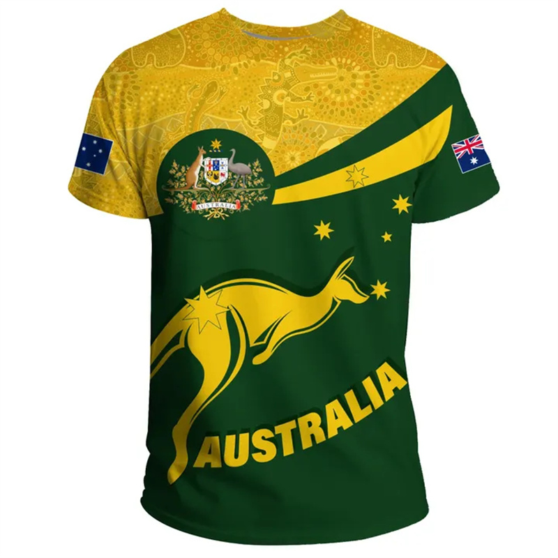 3D Print Australia Flag T Shir - Summer Clothing Australia review and price