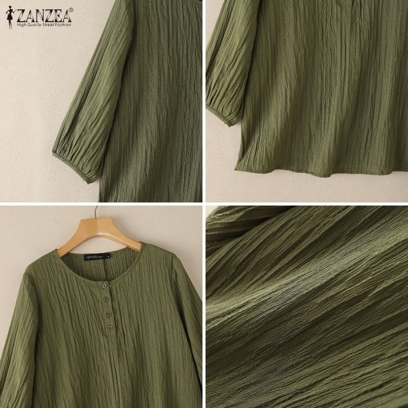 ZANZEA Woman Crinkled Texture  - Summer Days Clothing review and price