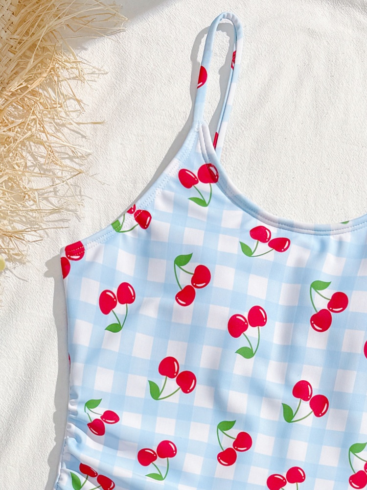 One Piece Girls Kids Swimsuit  - Swim Cover Up Mesh review and price