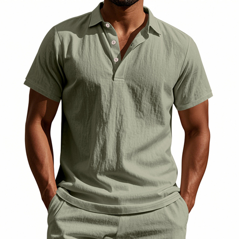 High-Quality 95% Linen Short-S - Summer Clothing Men Linen review and price