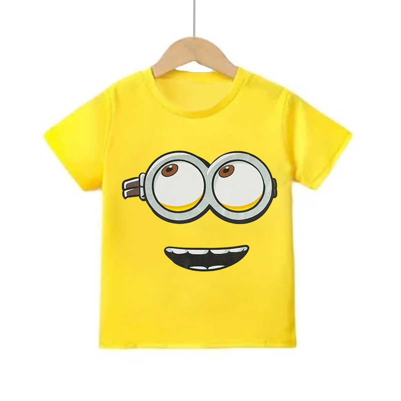Cartoon Minion Short Sleeve T  - Summer Clothing Teens review and price