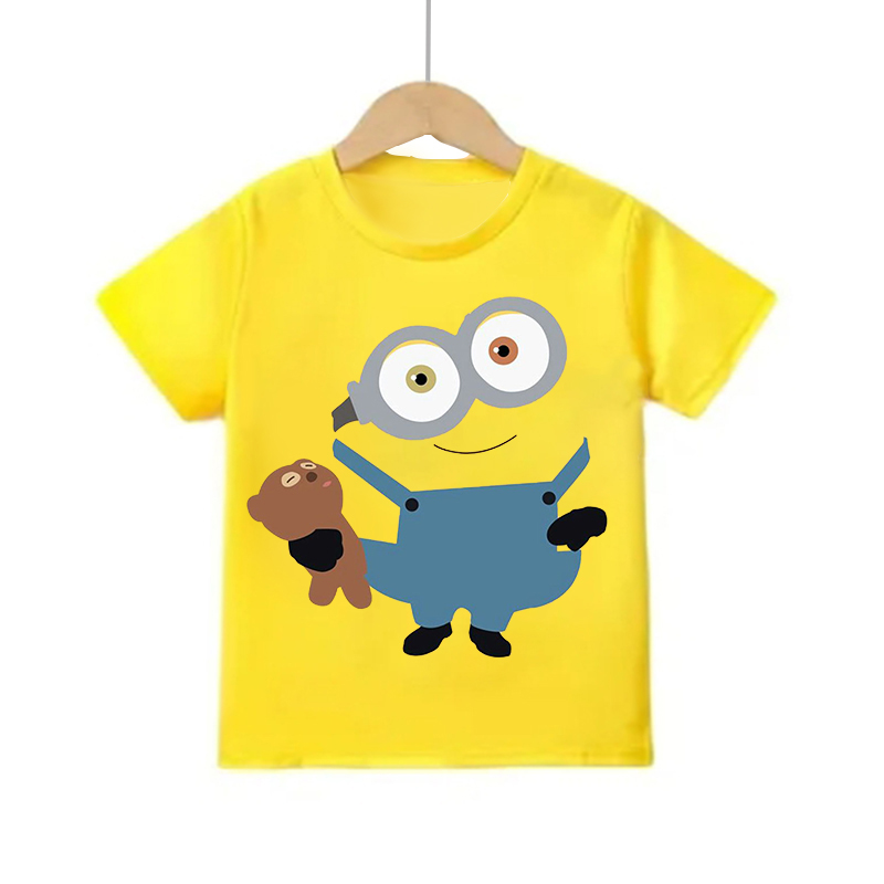 Cartoon Minion Short Sleeve T  - Summer Clothing Teens review and price