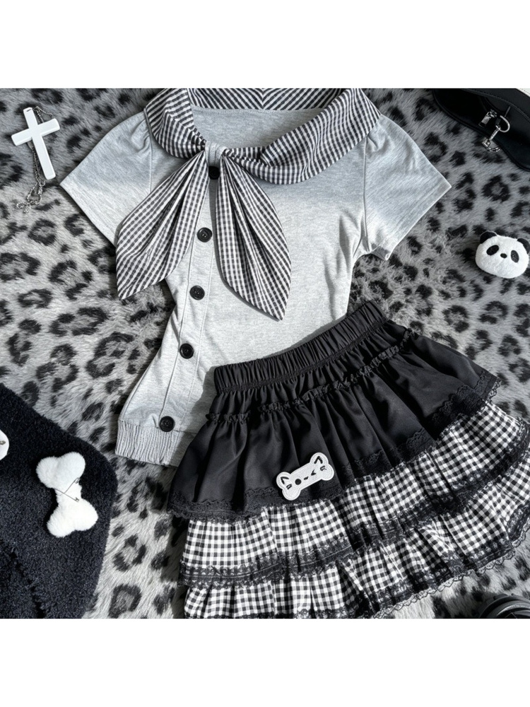 Japanese College Style Cake Sk - Summer Clothing Old Navy review and price
