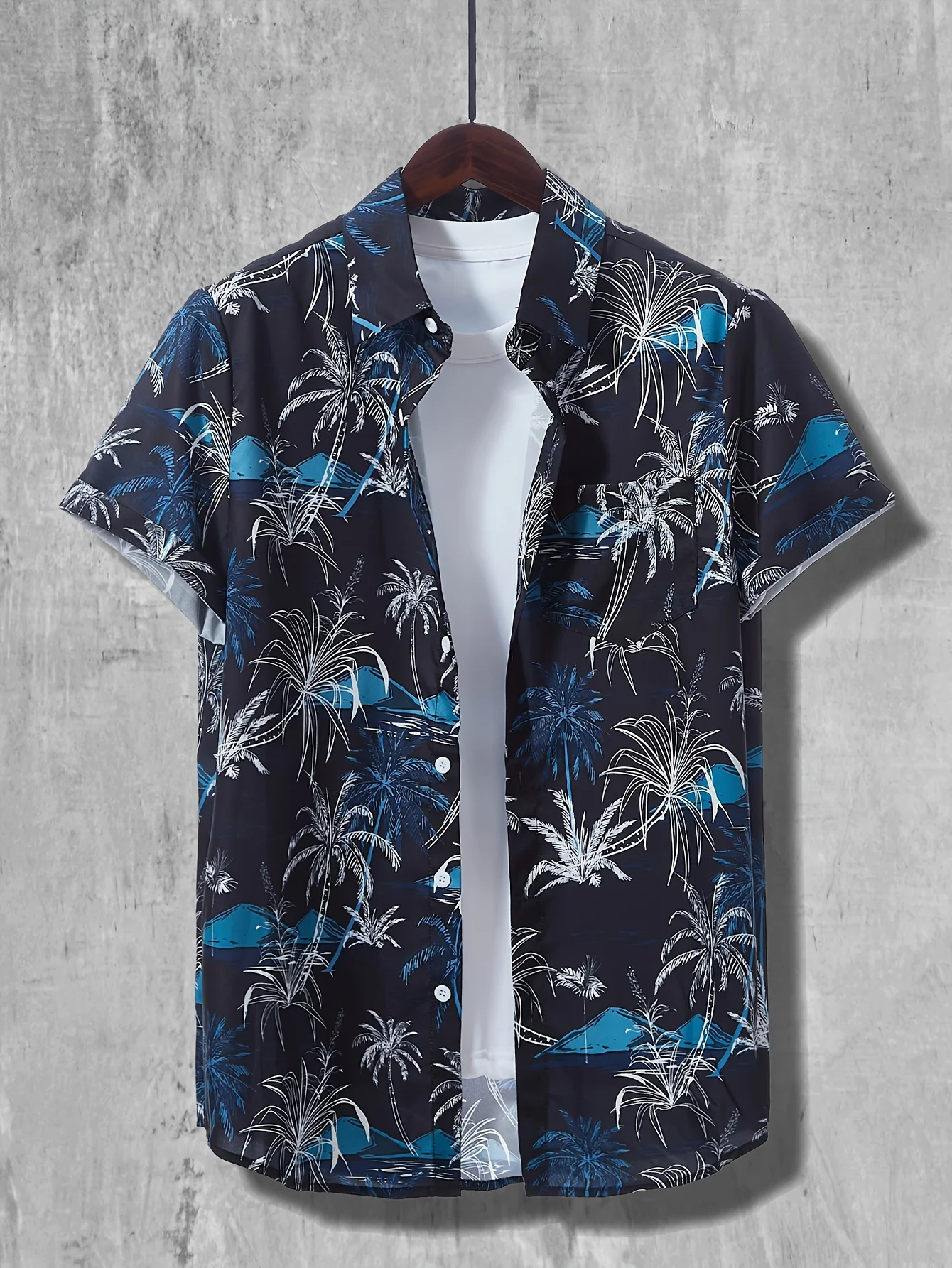 Coconut Palm Print Hawaiian Sh - Summer Clothing Resort review and price